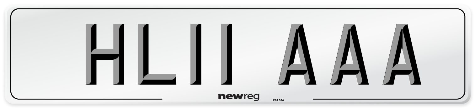 HL11 AAA Number Plate from New Reg